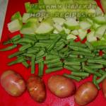 Oppskrift: Poteter med grønne bønner - Ovnsbakt Grønnsaksgryte med grønne bønner og zucchini
