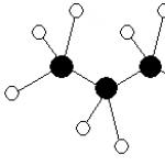 Carbon dioxide molecule from plasticine