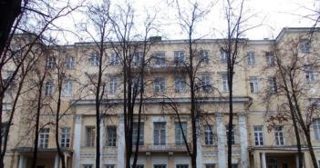 Golitsyn estate in Znamsky Lane 20th century: Communist Academy and Institute of Philosophy
