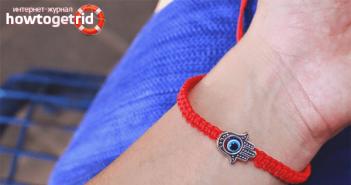 Bønner for en rød tråd talisman Hvordan knytte en rød tråd til et barn mot det onde øyet